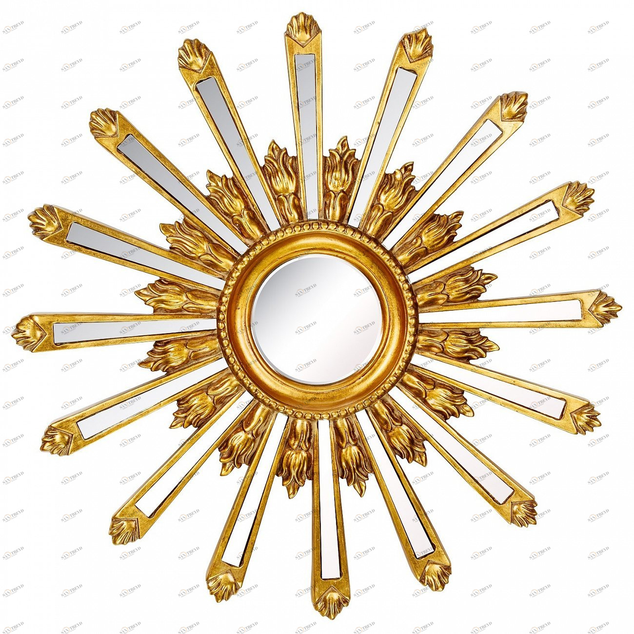 Зеркало-солнце 71 см античное золото Orion Gold ART-ZERKALO ДИЗАЙНЕРСКИЕ 00-3884092 Зеркальный;золото 