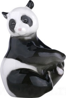 98899 Императорский фарфоровый завод Скульптура "Медведь бамбуковый" Фарфор твердый 