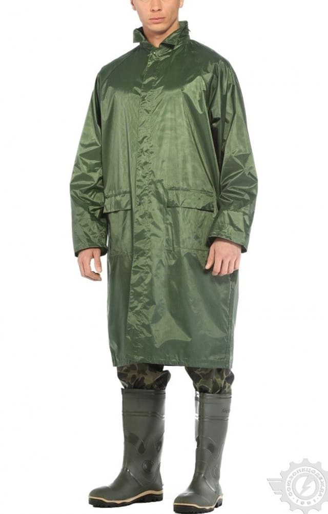 4957153 Плащ "Альбатрос ЛАЙТ" влагозащитный зеленый  Непромокаемая спецодежда  размер XXXL  - Вид №4