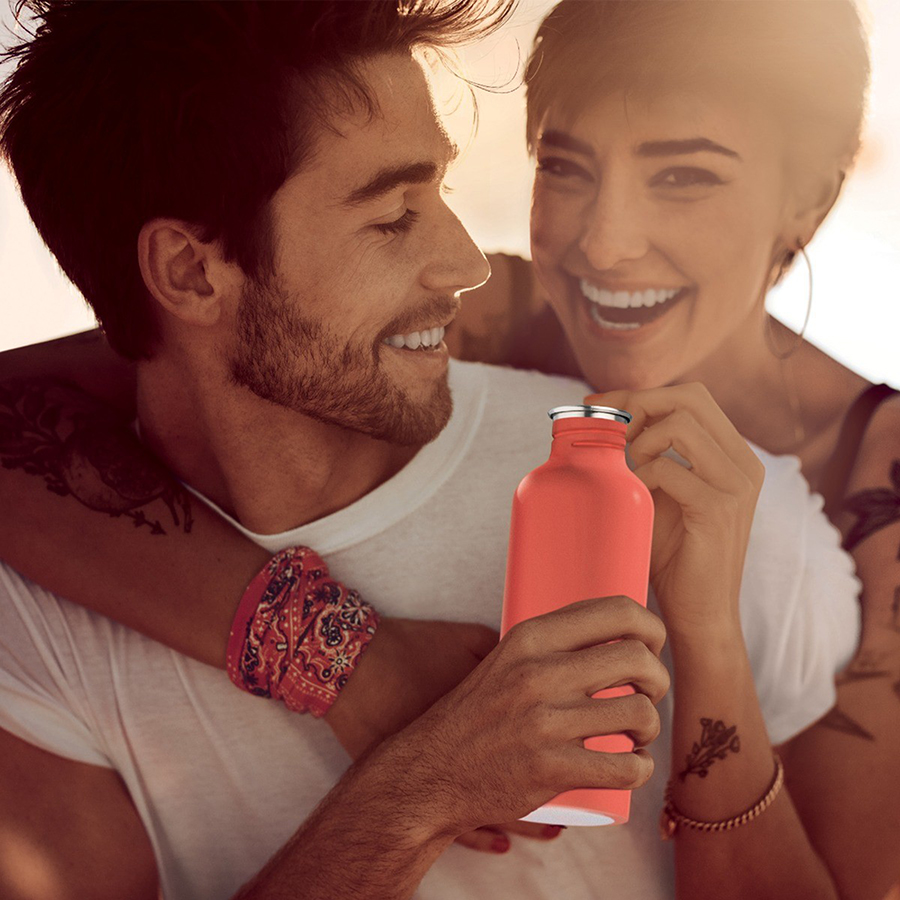 116701164 Бутылка on the go 650 мл оранжевая Guzzini  - Вид №1