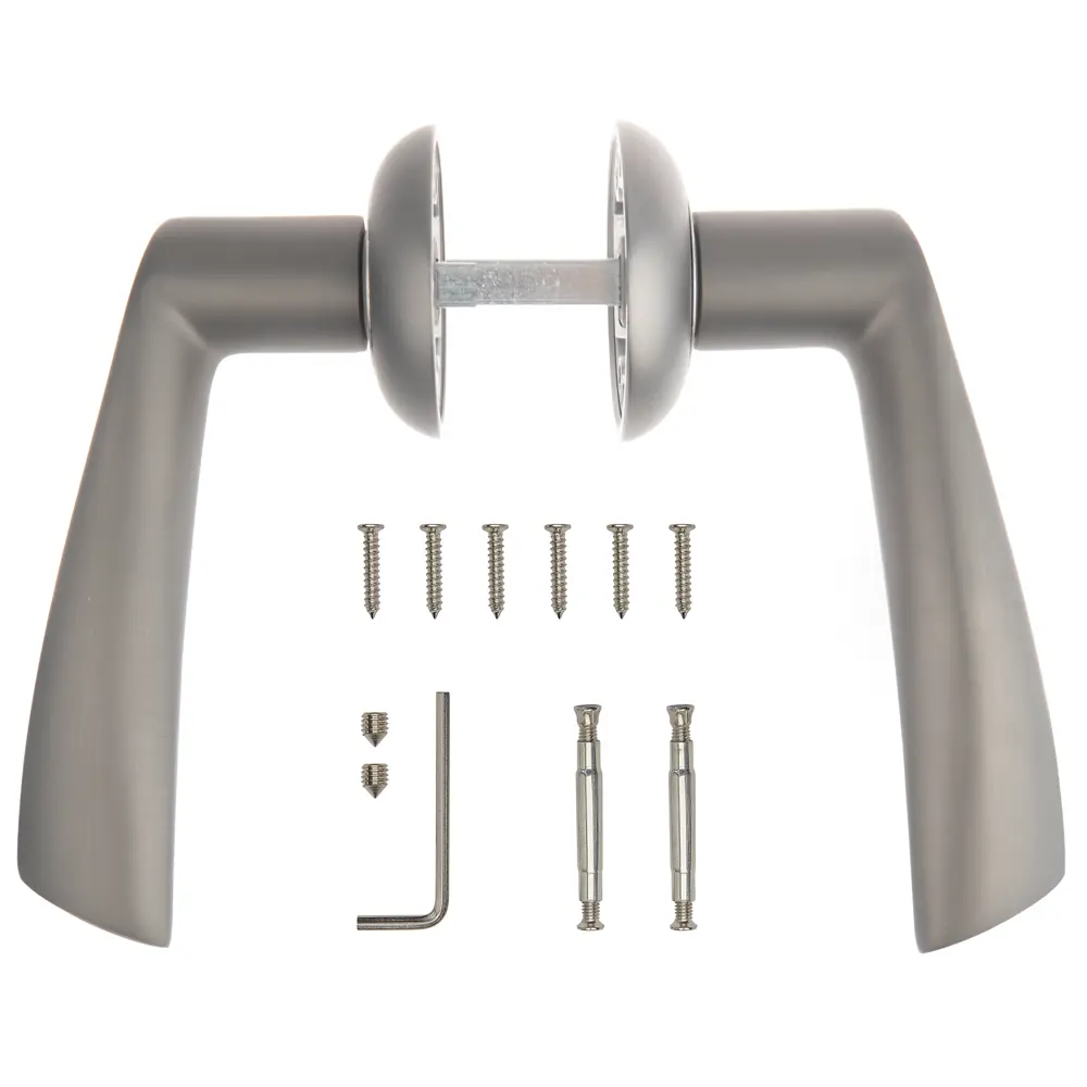 Дверные ручки Armex H-14023-А-GRF без запирания цвет графит STLM-2147283 - Вид №1