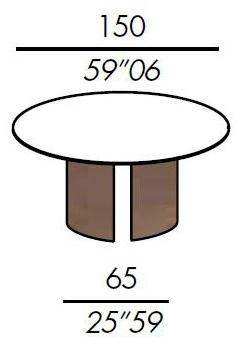 Meridiani Круглый обеденный стол из дерева Gong sun-id-1470882 - Вид №13