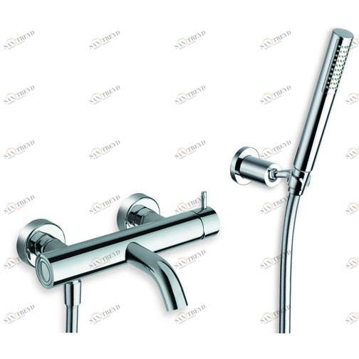 CRITV181 Внешний смеситель для ванны с гибким шлангом LONG LIFE и регулируемым ручным душем против известкового налета Cristina Rubinetterie 