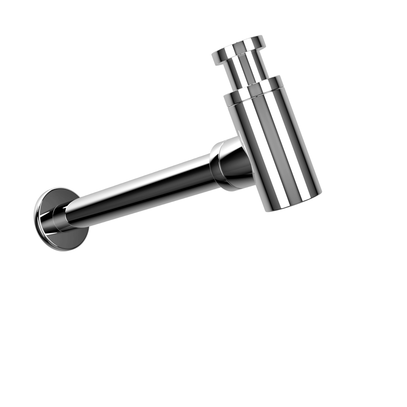 A860-B Круглый сифон из нержавеющей стали с удлинительной трубкой Duten 