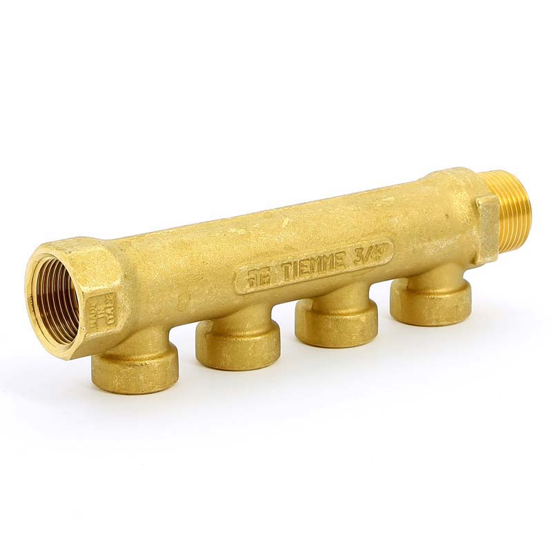 Коллектор НВ 3/4" TIEMME 4 выхода 1/2"В 36мм 1910038 - Вид №3