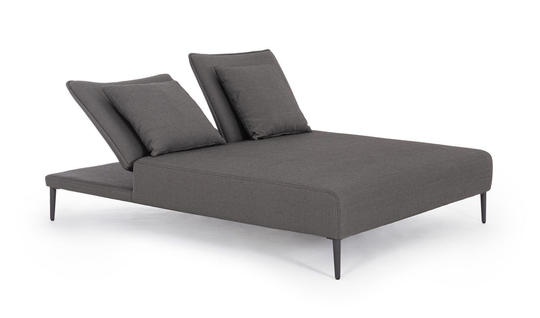 Садовая кровать с откидной спинкой из ткани BIZZOTTO Viper ARCH-00090795