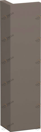 DS539904343 Доборная планка для шкафчика DuraStyle DuraStyle #DS5399 16 мм Базальт матовый, декор Duravit