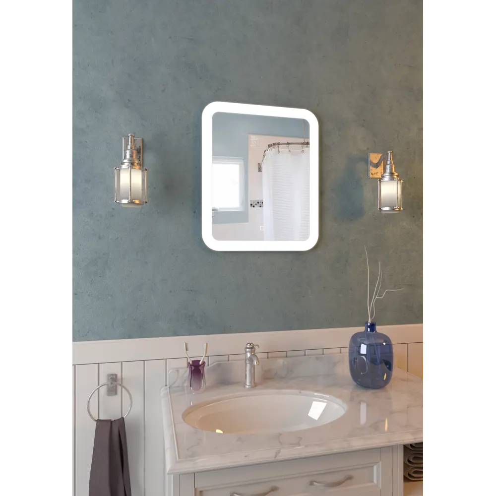Зеркало Santreyd Forio с LED-подсветкой и сенсорным управлением 50x60 см 83569454 STLM-0041889 - Вид №5