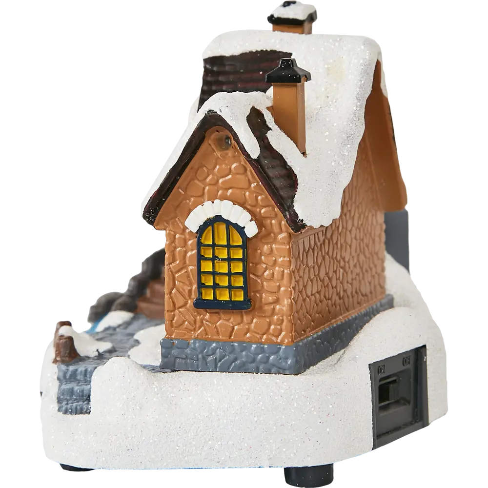 87547211 Композиция новогодняя светодиодная Домик у реки 17x11x12 см STLM-0952768 Santreyd  - Вид №9