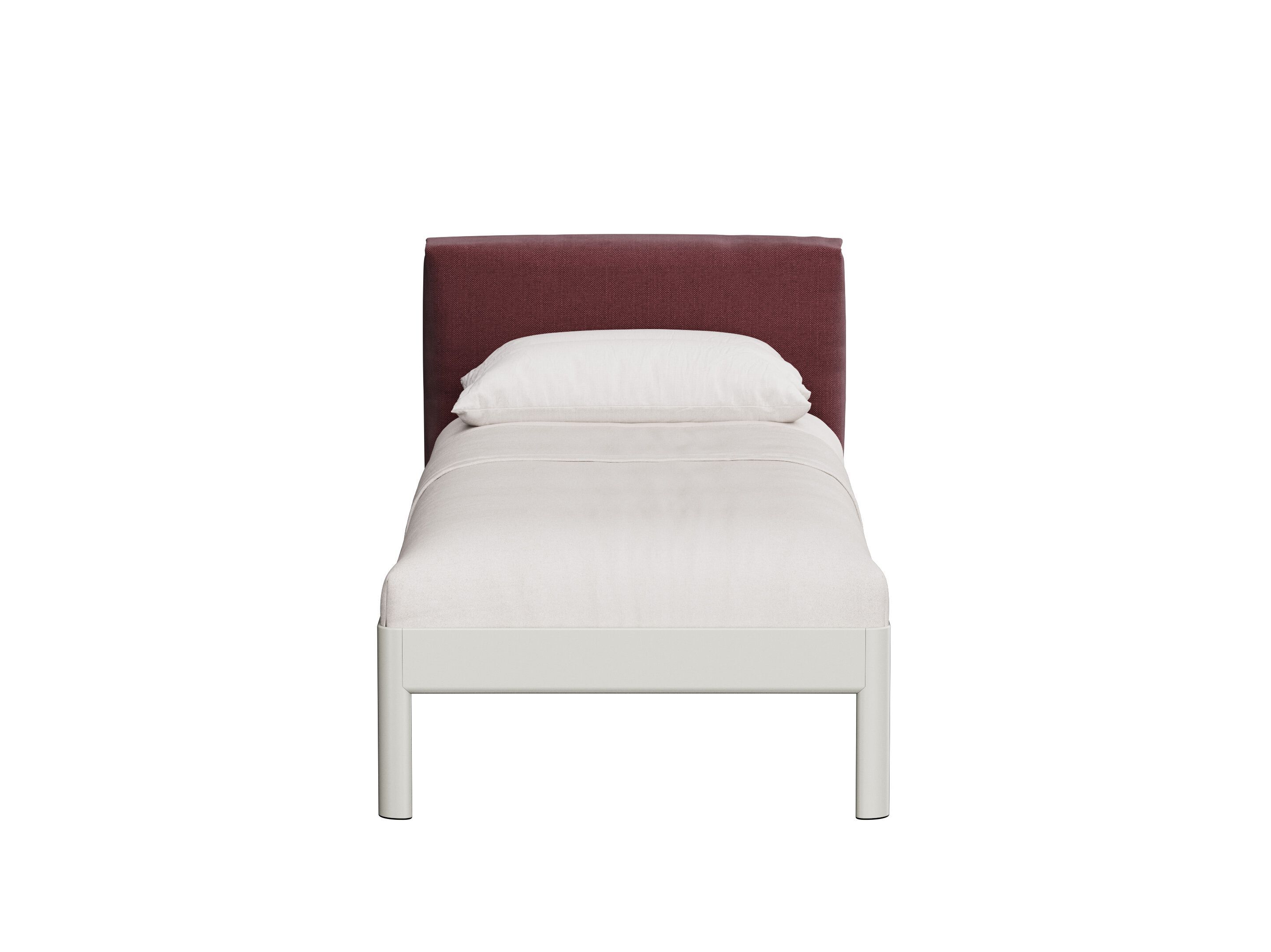 Алюминиевая односпальная кровать с мягким изголовьем Noah Living Heia ARCH-00076752