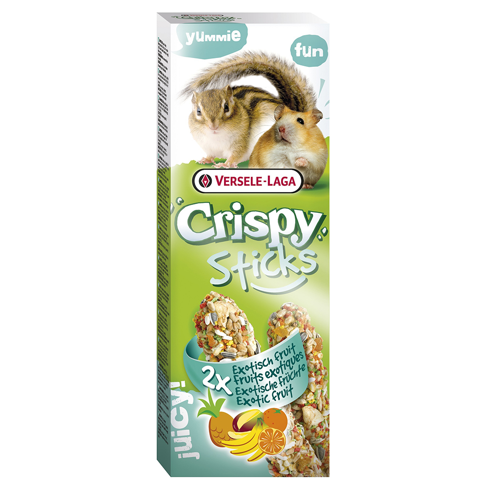 ПР0033924 Лакомство для грызунов Crispy палочки для хомяков и белок с экзот. фруктами 2х55г VERSELE-LAGA 