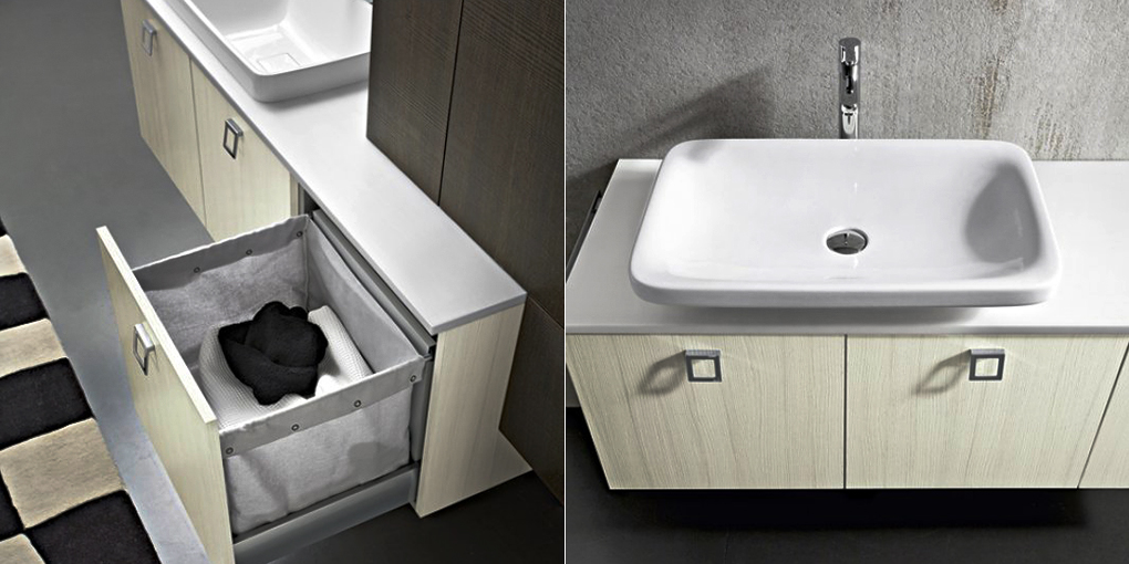 Комплект мебели для ванной комнаты Play 2012 36-37 Cerasa Play PLAY20123637 - Вид №1