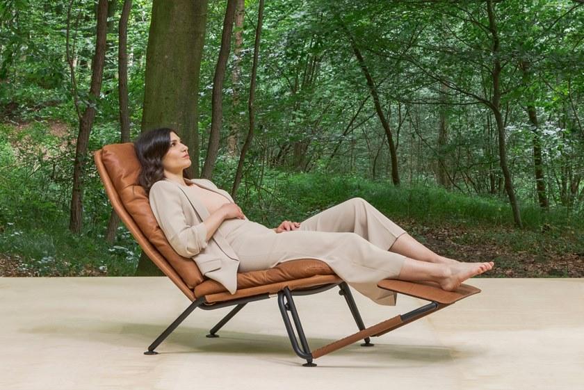 prostoria Откидывающееся кожаное кресло с подставкой для ног sun-id-1413299 - Вид №3