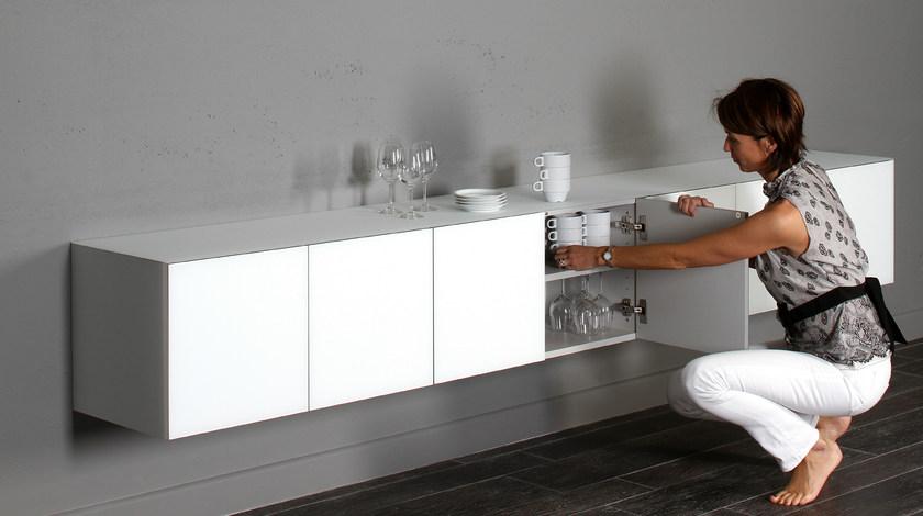 Joli Подвесной буфет из керамогранита с распашными дверцами Cube sun-id-1488080 - Вид №2