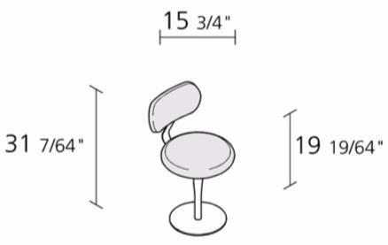 Alias Вращающееся кресло с тканевой обивкой Atlas sun-id-1490408 - Вид №1