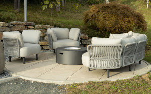 2-местный изогнутый садовый диван