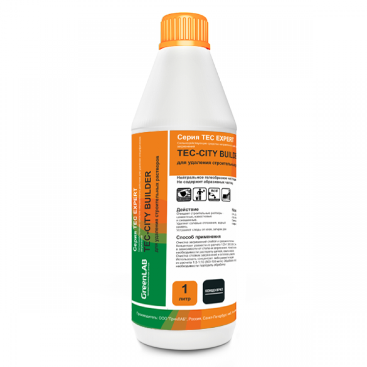 TC-231/1 GreenLAB TEC - CITY BUILDER, 1 л. для удаления строительных растворов 