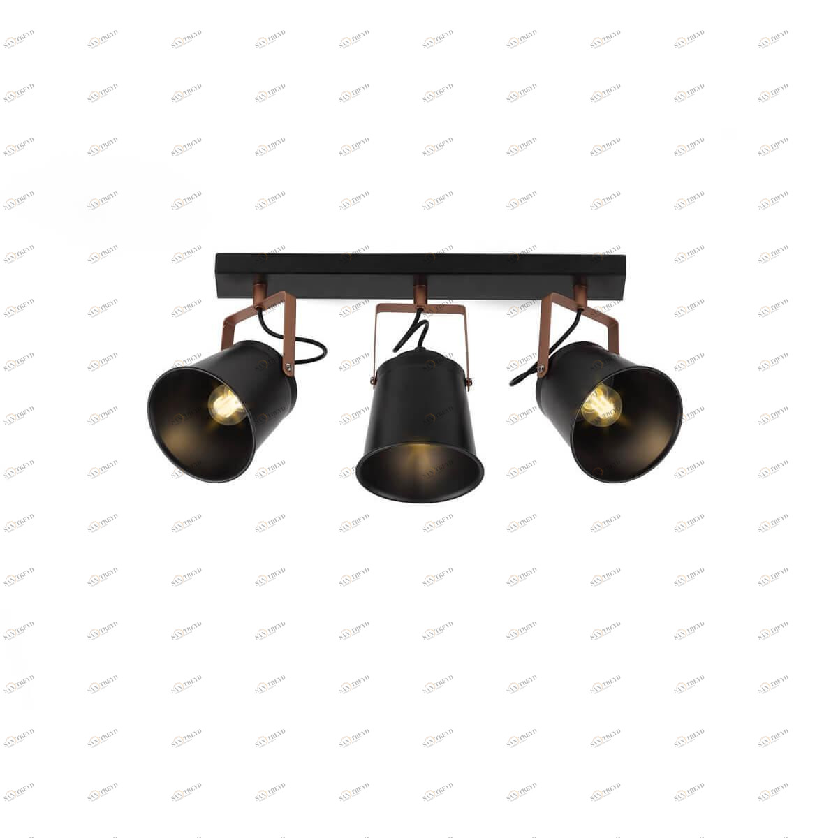 Спот потолочный на 3 лампы черный Acuto 7015-703 RIVOLI ACUTO 00-3924592 Черный 