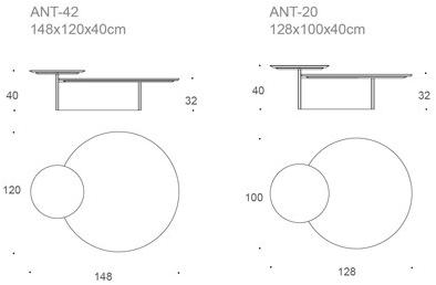 Kendo Mobiliario Журнальный столик из мрамора на металлической основе sun-id-1442545 - Вид №4