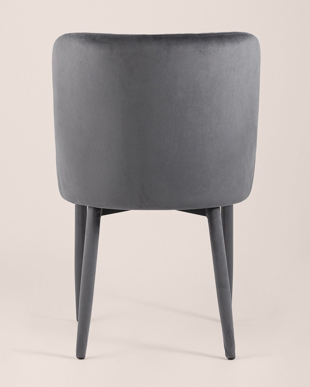 Стул мягкий со спинкой серый с ножками вельвет "Ститч" STOOL GROUP ДИЗАЙНЕРСКИЕ 00-3881933 Серый  - Вид №3