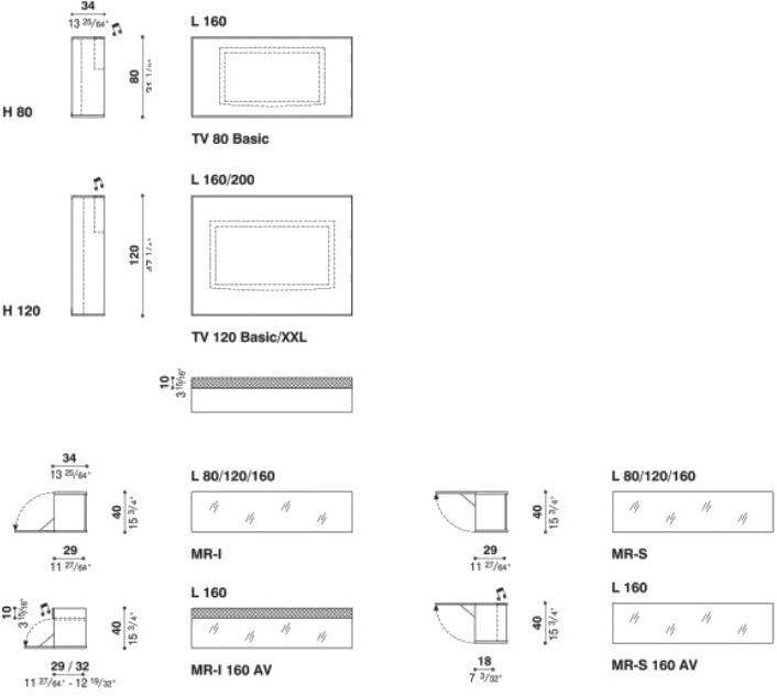 ACERBIS Модульная оборудованная стенка с подставкой под телевизор New concepts sun-id-1394574 - Вид №5