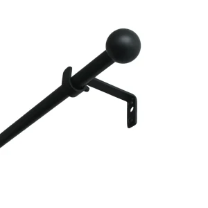 Настенный карниз раздвижной однорядный KREAFORTA Батна d13/16 120-210 см металл цвет черный