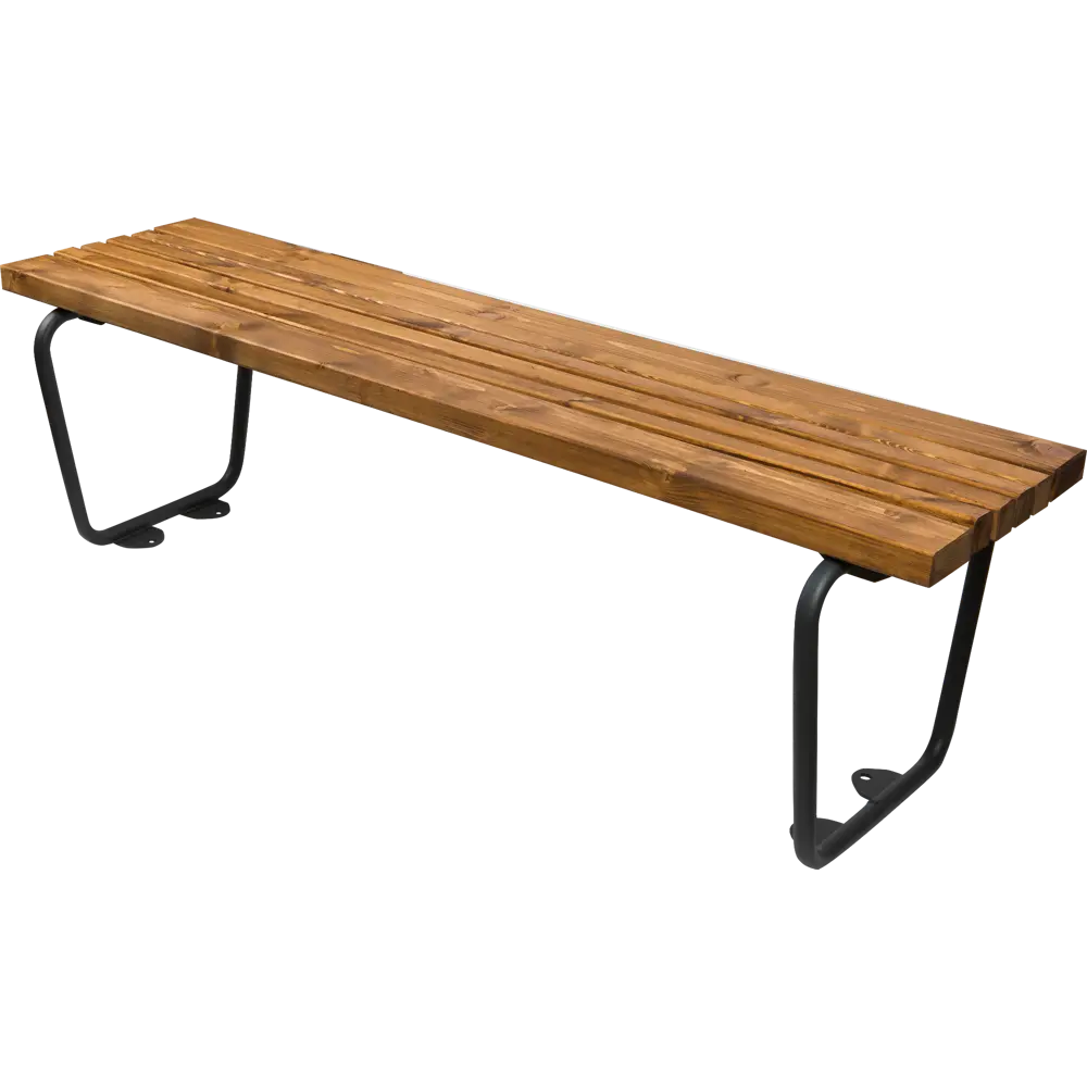 Скамья садовая City Life 150х37х45 см металл/дерево коричневая 82245711 STLM-2182554 Santreyd 