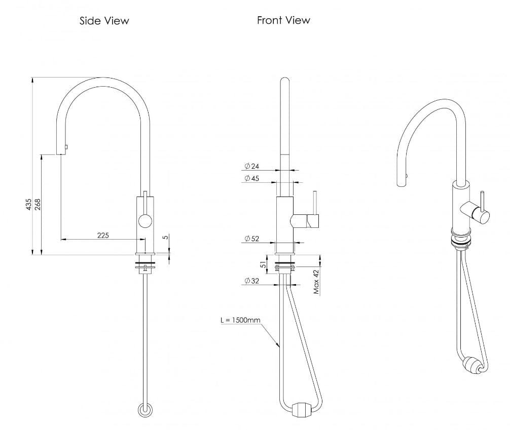 Смеситель для кухни с одной ручкой LUSSO Elegance ARCH-00037083 - Вид №21