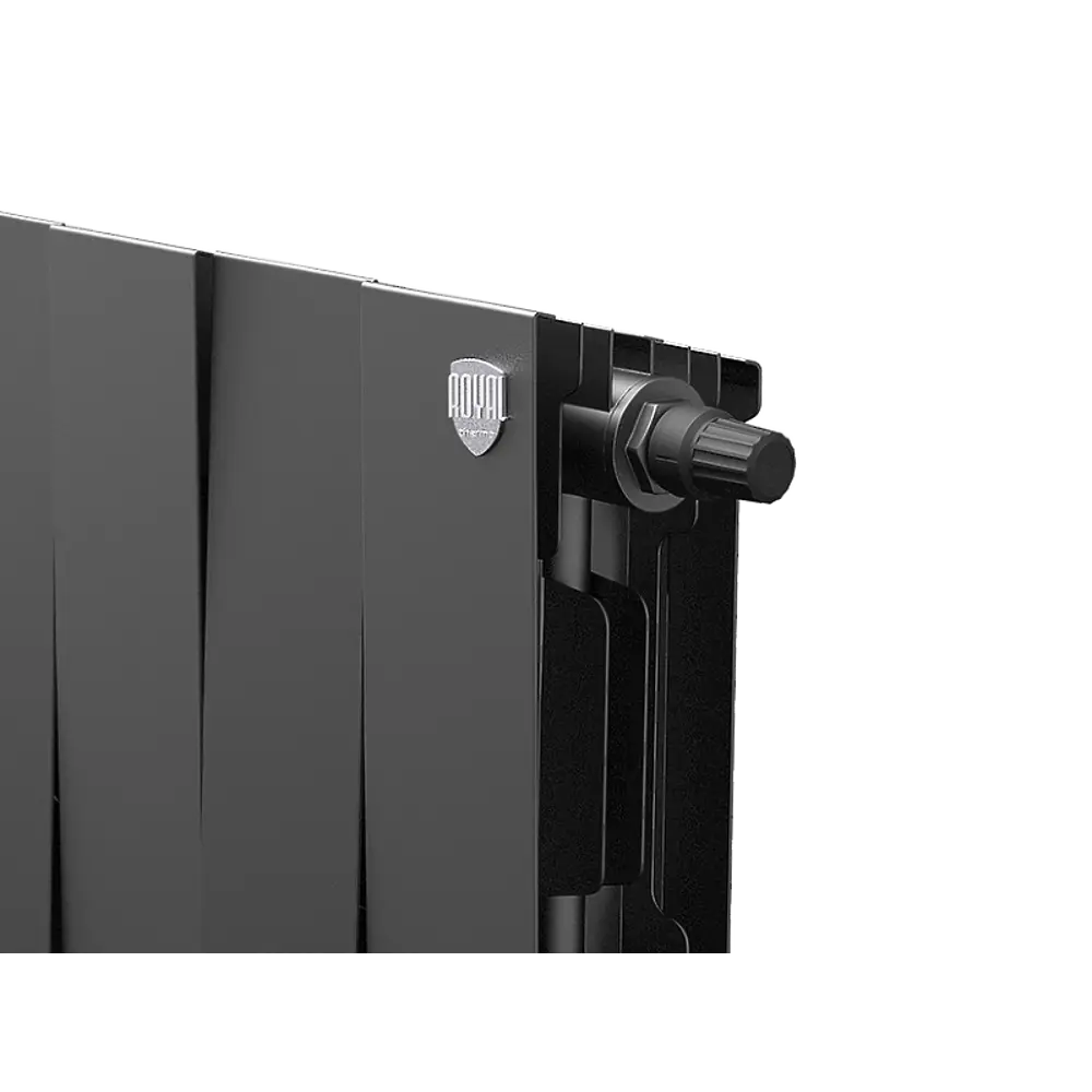 Радиатор секционный Royal Thermo Pianoforte VDR 200/100 14 секций нижнее правое подключение биметалл черный 86733739 STLM-2165768  - Вид №2