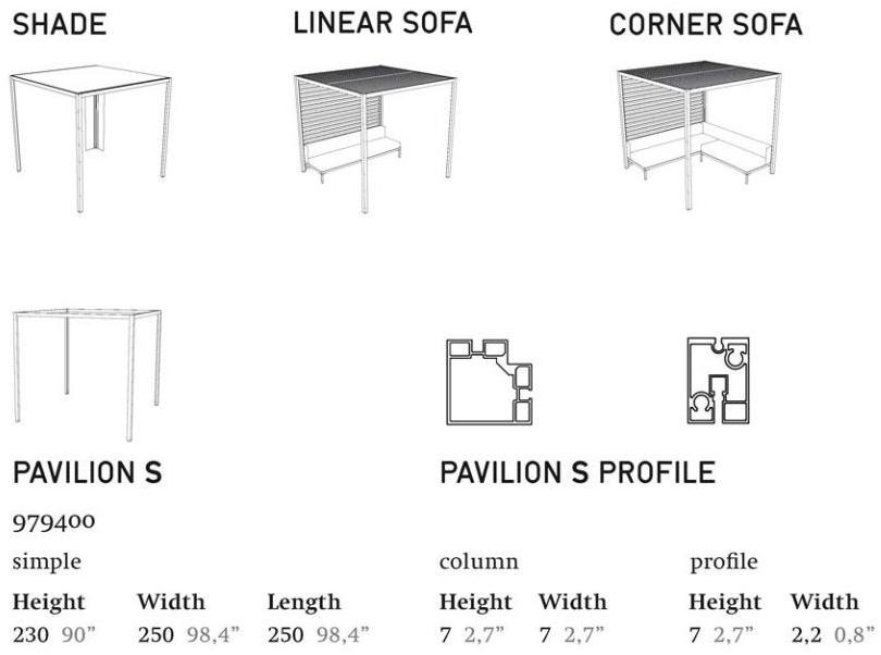 Kettal Беседка со скамейкой  #979400  - Вид №4