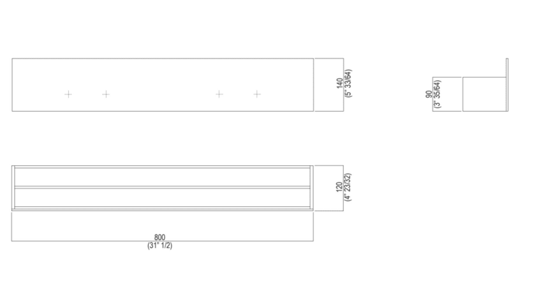 Алюминиевый держатель для полотенец Agape Sen ARCH-00137003 - Вид №4