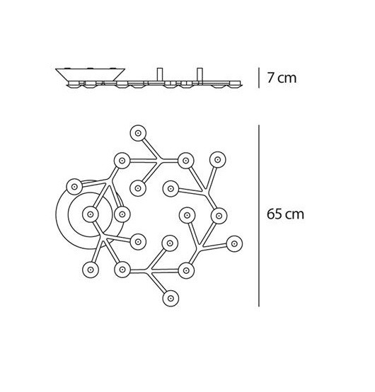 Люстра потолочная Artemide Led net 1594010A 94948 - Вид №3