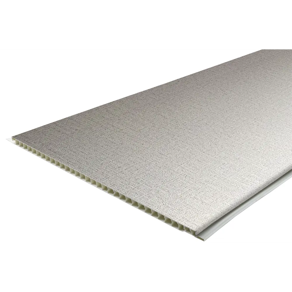 FINEBER Стеновая панель ПВХ Лен в бежево-фисташковых тонах 89413323 STLM-1567966 - Вид №2