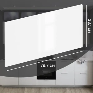 Фасад кухонного шкафа Аша 79.7x38.1 см KONSENSA ДСП цвет белый 89419166 STLM-2030788