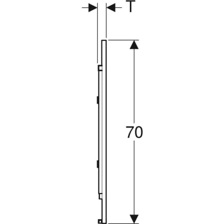 501.070.00.1 Зеркало с подсветкой Geberit Option Plus с прямым и непрямым освещением Geberit  - Вид №4