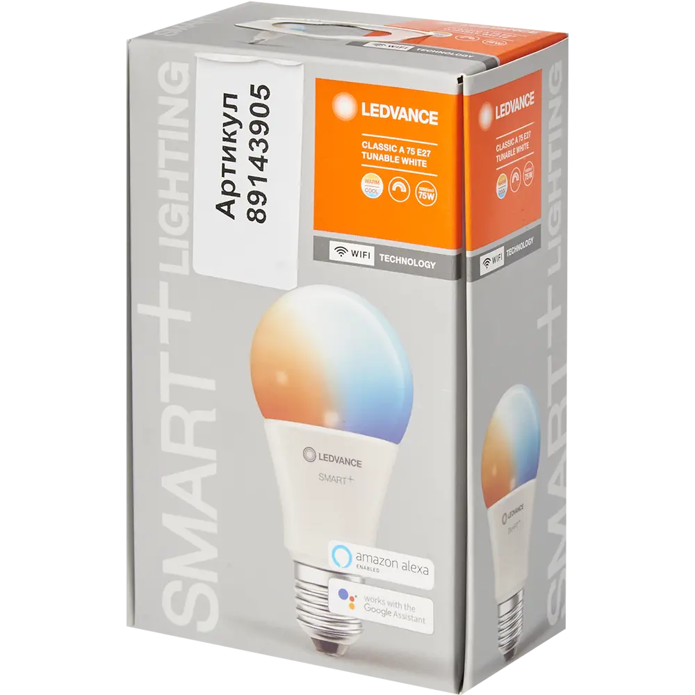 Лампа умная светодиодная Wi-Fi Osram Smart Plus E27 220-240 В 9.5 Вт груша матовая 1055 лм изменение оттенков белого 89143905 STLM-2043092 LEDVANCE  - Вид №5