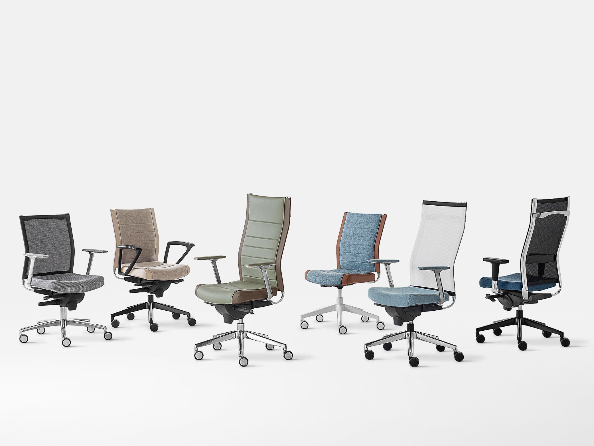 Кожаное офисное кресло с подлокотниками Kastel Kosmo ARCH-00130940 - Вид №2