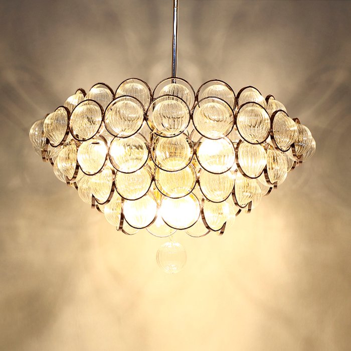 Подвесной светильник Opera 9 от Delight Collection LD88795-9 DELIGHT ДИЗАЙНЕРСКИЕ 243839 Прозрачный;золото  - Вид №1