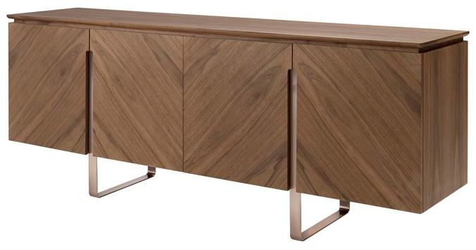 Arte Brotto Буфет из орехового дерева с распашными дверцами Leonardo L414n - Вид №1