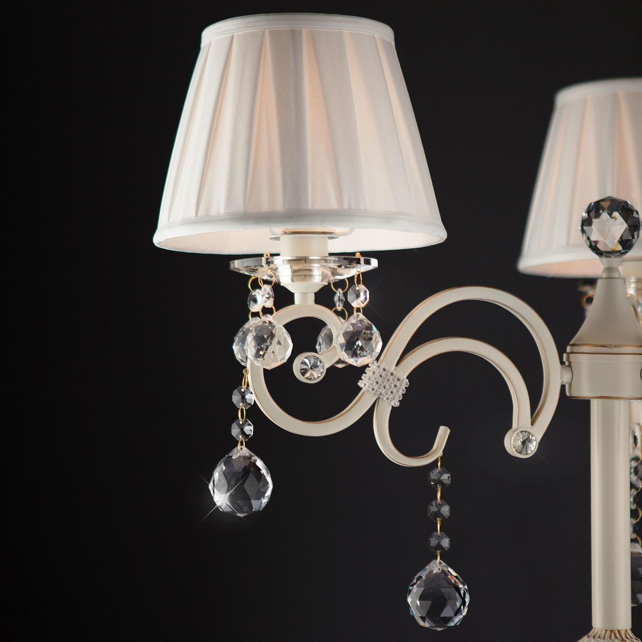 Торшер Eurosvet 12075/3F белый Strotskis EUROSVET ПОД СТАРИНУ, ЭЛИТНЫЕ 180647 Белый  - Вид №1