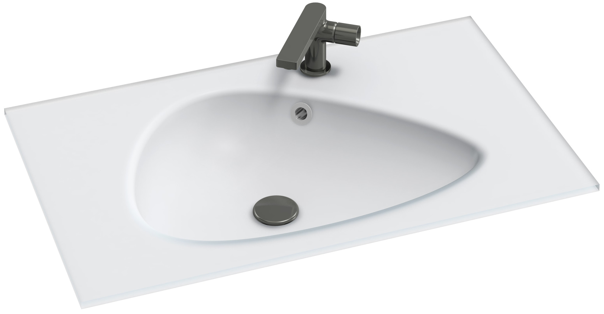 EB3020-DE3 Столешница из матового стекла 81 см JACOB DELAFON NOUVELLE VAGUE