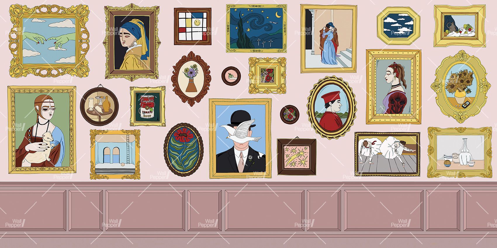 Carta da parati PVC free, eco-friendly, lavabile WallPepper AL MUSEO ARCH-00140626 - Вид №1