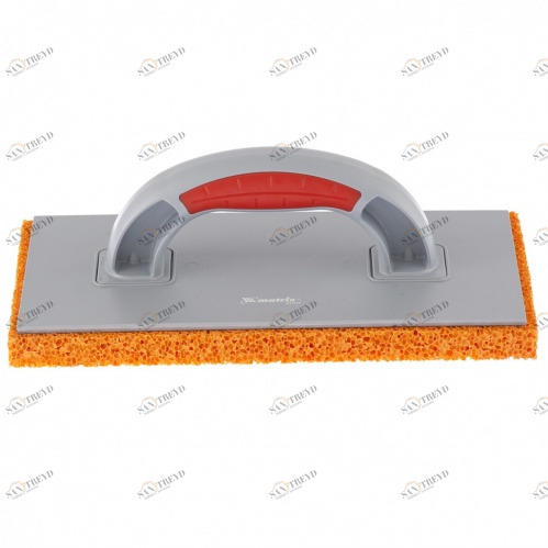 Терка пластмассовая MATRIX гидрорезиновое покрытие 20мм 270x130мм двухкомпонентная ручка 12395