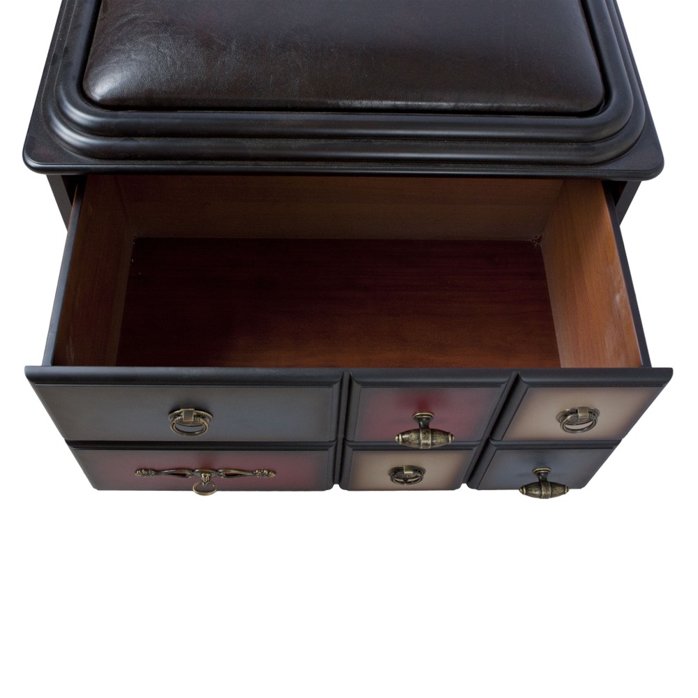 11531 Банкетка Пандора 1 с ящиком Орех Mix BOGACHO 4627139502340 - Вид №2