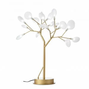 Лампа настольная 80х80 см золотая Riccardo SL411.224.18 ST LUCE ФЛОРИСТИКА 00-3889254 Белый;золото