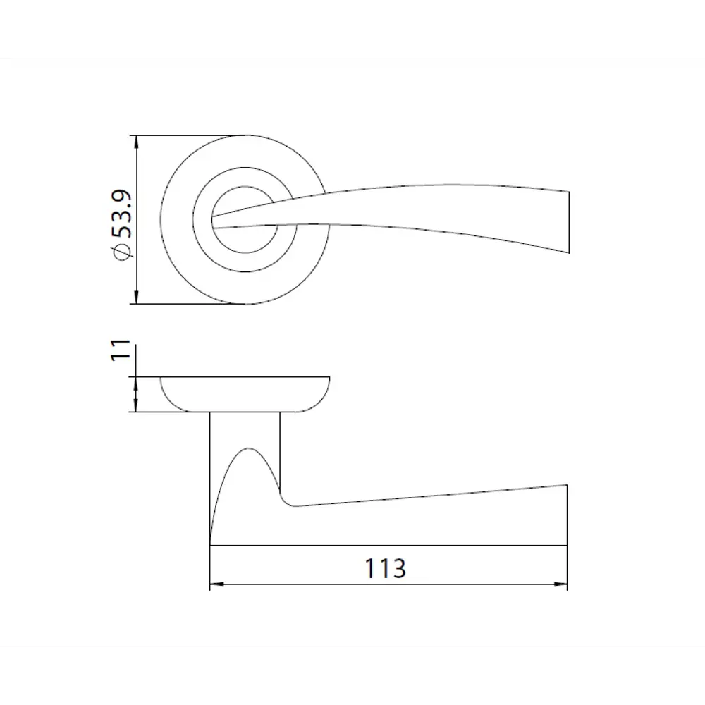 Дверные ручки EDSON EDS-37H-R1 золото для межкомнатных дверей 85170621 STLM-0059420 - Вид №4