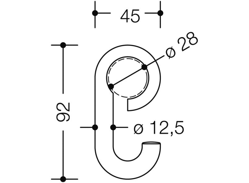 477.30.E01 крюк HEWI Ersatzteile  - Вид №1