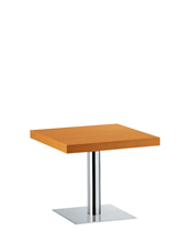 XT 479B T Низкая рама стола с нижней крышкой из глянцевой или сатинированной нержавеющей стали. Колонна из глянцевой или сатинированной нержавеющей стали. Et al. XT