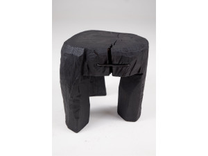 Дубовый журнальный столик / табурет