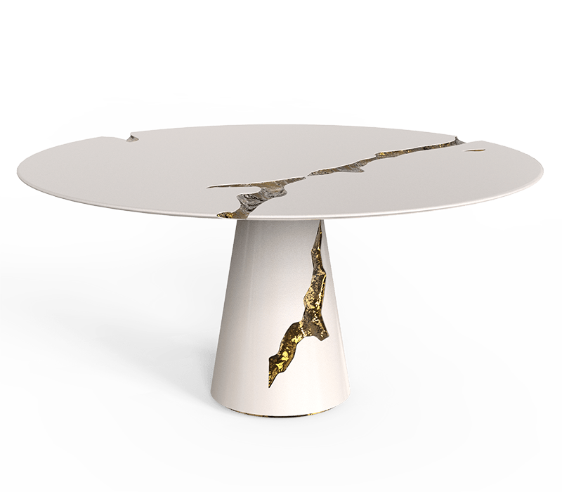 0-256 Белый обеденный стол Lapiaz Boca Do Lobo 